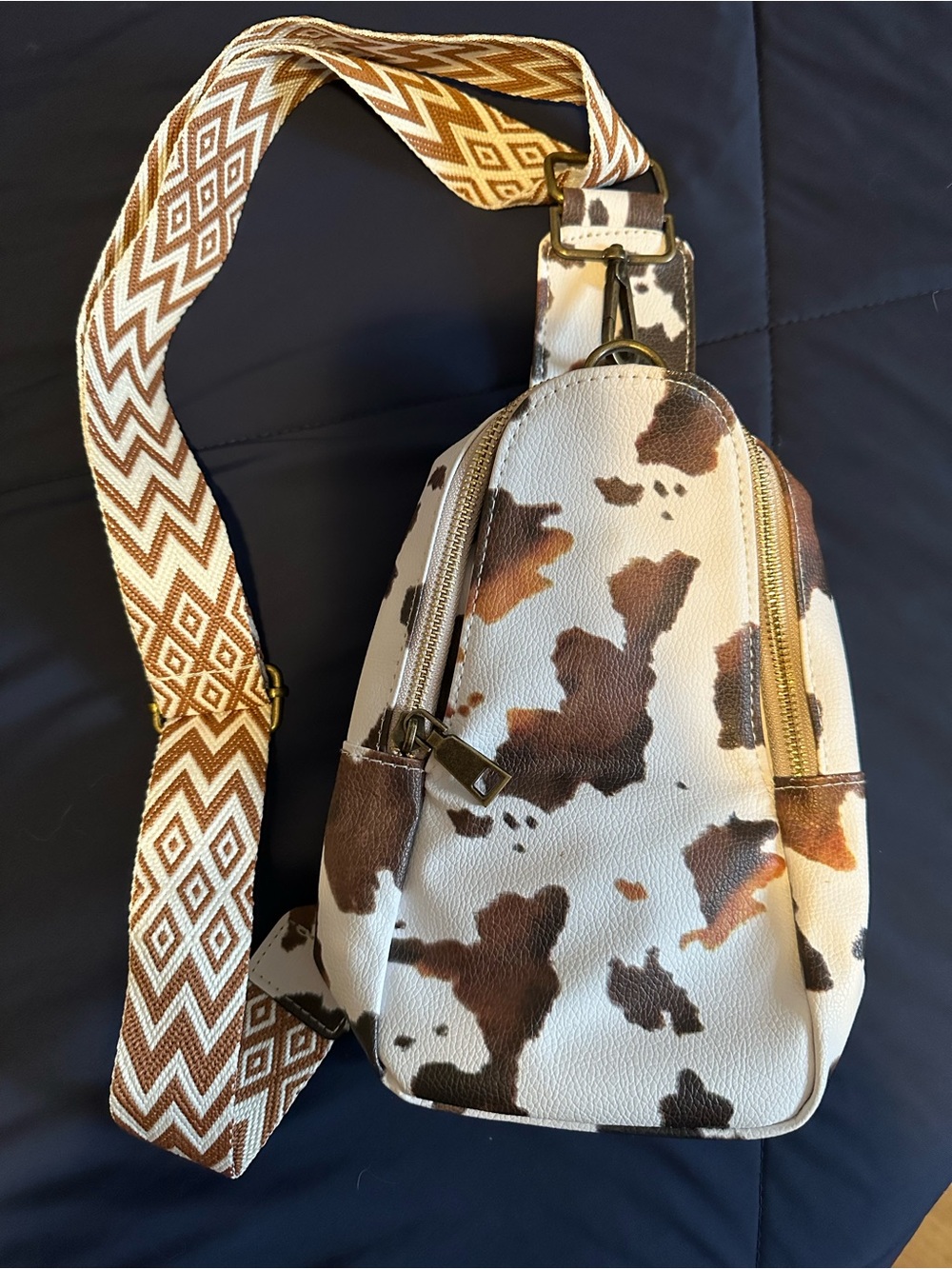 Cow Print Crossbody Bag